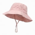 thumbnail image 2 of Gibobby Baby Sun Hat UPF 50+ Sun Protective Toddler Bucket Hat Cartoon Print Wide Brim Summer Outdoor Play Beach Hat for Boys Girls 12-18 Months 1T 2T 3T 4T 5T 6T(M,Pink), 2 of 4
