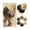 4H27, variant on Synthetic Messy Elastic Hair Bun Extensions Short Curly Chignon Tousled Updo Hairpieces