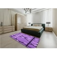 thumbnail image 4 of Ahgly Company Indoor Rectangle Patterned Heliotrope Purple Area Rugs, 5' x 8', 4 of 6