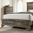 thumbnail image 4 of Furniture of America Gafin Transitional Wood Eastern King Panel Bed in Gray, 4 of 5