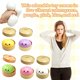 thumbnail image 2 of Cute Mystery Giant Dumpling Squishies Ball, Lindas Bola Compresión Misteriosa Blanca Cara Feliz Oficina Casa, Masa Bollo Vapor Simulada, Juguete Sensorial Grande Anti-estrés Adulto, 2 of 8