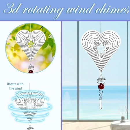 

Beautiful Chimes Home Heart-Shaped Decoration Pendant Decorations Crafts Wind Home Decor