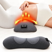 Deep Back Rests Morfone Back Massager with Heat & Vibration, Ergonomic Lumbar Support ...