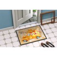 thumbnail image 4 of Carolines Treasures CK2678MAT Tapis Intérieur Ou Extérieur 18 x 27 Po. Caniche Blanc Récolte Automne, 4 of 4