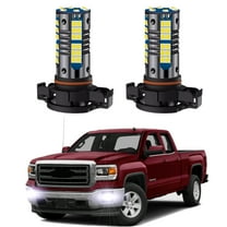 2pcs LED Fog Lights Fits for 2007-2015 GMC Sierra 1500 6000K White Front Fog LED Bulbs