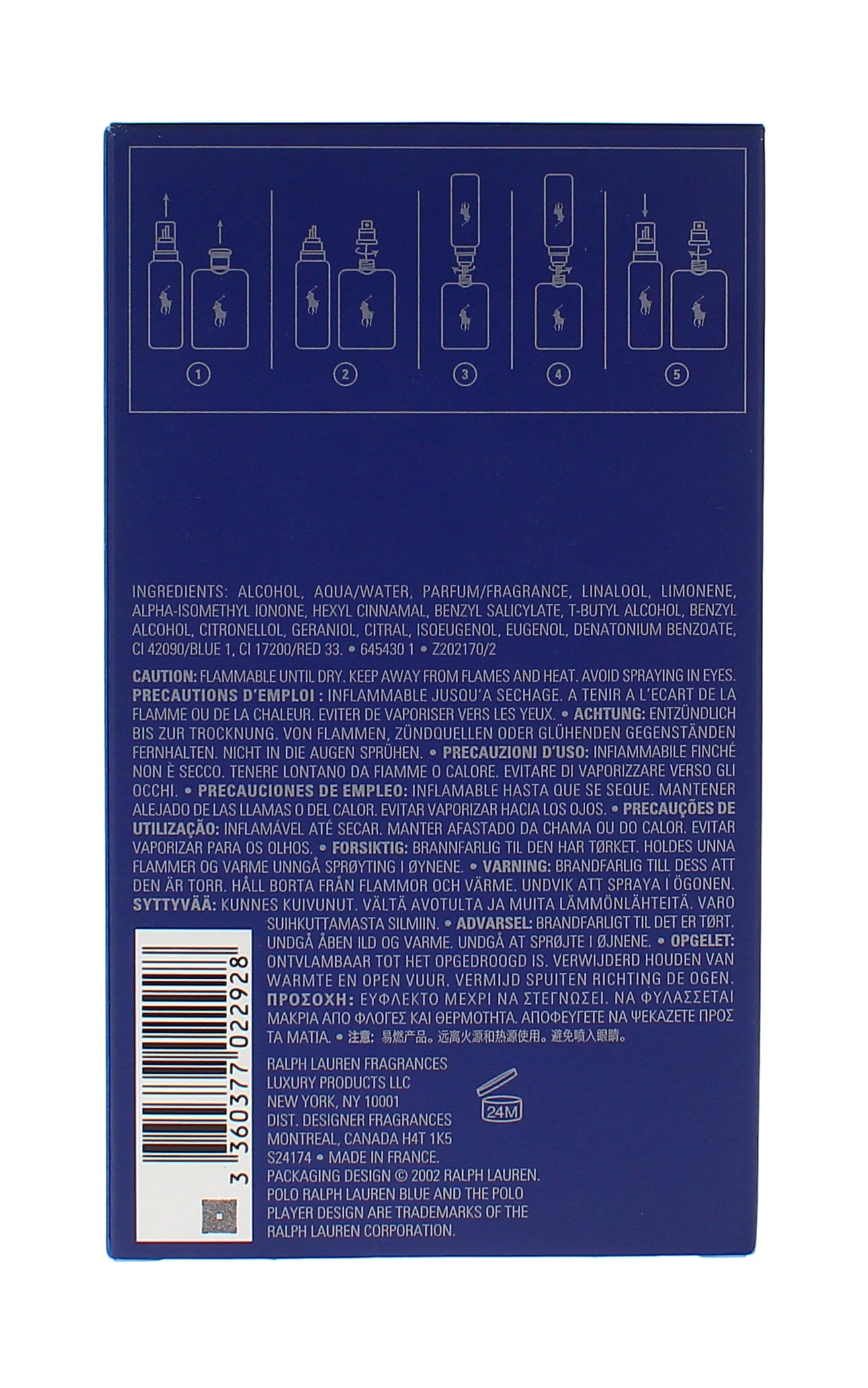 Ralph Lauren Polo Blue 4.2oz EDT Spray (M)