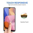 thumbnail image 3 of Mignova Screen Protector For Samsung Galaxy A20S 6.5 inch Tempered Glass 2.5D Arc Edges Screen Replacement Easy Frame Installation High Definition Fingerprint Free Case Friendly -Black 1 Pcs, 3 of 7