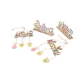 thumbnail image 4 of 4 colgantes de madera para celebraciones de primavera: decoración rústica de Pascua para el hogar, la cafetería, la panadería y la granja, 4 of 5