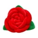 thumbnail image 2 of Cojín decorativo tejido a mano con patrón de rosa | Cojín de poliéster suave | 28x28x6cm | Acento decorativo de sofá | De soporte, transpirables, duraderos | Rosa, Blanco, Rojo, Púrpura, Amarillo, 2 of 7