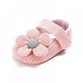 thumbnail image 7 of Infant Baby Girls Flower Shoes Soft Non-Slip Sole Princess Flat Shoes, 7 of 7