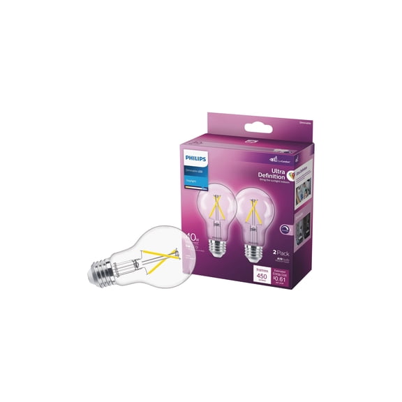 Philips 2pk 40w Clr A19 Led Bulb 573469