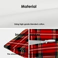 thumbnail image 4 of Tartan Plaid Decorative Pillow Covers, Royal Stewart Tartan Classic Red Scottish Plaid Double Sided Throw Pillow Covers Sofa Cushion Cover Lumbar 12 x 20 Inches(Set of 2), 4 of 4