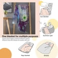 thumbnail image 5 of Colorful Peacock Blanket , Peacock Feathers Comfortable Warm Blanket, Light Weight Cozy Plush Blanket ,for All Season Living Room Bedroom Couch 40"x30", 5 of 6