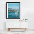 thumbnail image 3 of Sailing Santa Barbara 02 - Santa Barbara California Photography Seascape Sailboat Coastal Harbor Landscape Nautical Black Framed Wall Art Print 11 x 14 inches, 3 of 4