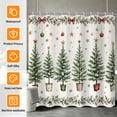 thumbnail image 4 of Tchckioa Christmas Winter Shower Curtain for Bathroom,72x84 Inch Waterproof Hooks Bath Curtain Decor, 4 of 6