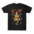 thumbnail image 1 of Playera Camiseta Pizza Moustrosa Yokai Moda Japonesa, 1 of 5