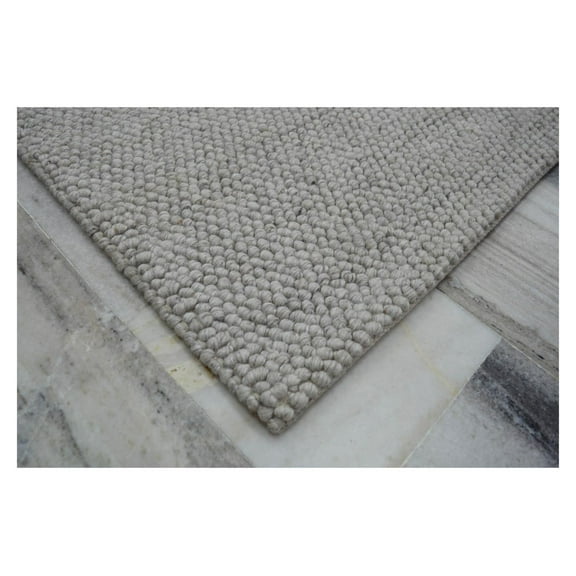 Renwil Bedford II 60x84" Modern Wool & Viscose Area Rug in Silver