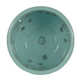 thumbnail image 2 of W&W Orchid Pot, Round, Blue Ceramic, 5.8 x 5.8 x 4.45 Inches, with Air Vents, 2 of 7