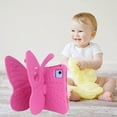 thumbnail image 6 of Cute Butterfly Kids Case for Apple iPad (A16) 11th Generation 11 Inch (2025), iPad 10th Generation 10.9 Inch (2022), 3D Cartoon EVA Foam Shockproof Stand Cover for Girls - Pink, 6 of 8