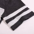 thumbnail image 3 of Women's Solid Color Round Neck Short-sleeved Splicing Shutdown T-shirt Top, 3 of 6