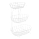 thumbnail image 2 of Cesta de frutas de metal de 3 niveles, multifuncional, para encimera, para almacenar verduras blanco, 2 of 9