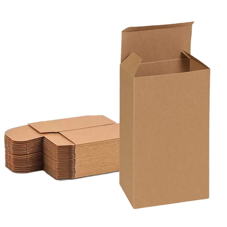 UCANPACK Black Shipping Boxes 4½ x 2 x 4½ - 500 Pack packaging box Standard Kraft Color, 4½x2x4½ Shipping Boxes - Custom Made in USA