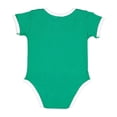 thumbnail image 2 of Rabbit Skins RS4407 Infant Baby Rib Bow Tie Bodysuit - KLY/ WH/ RD W ST - 18MOS, 2 of 2
