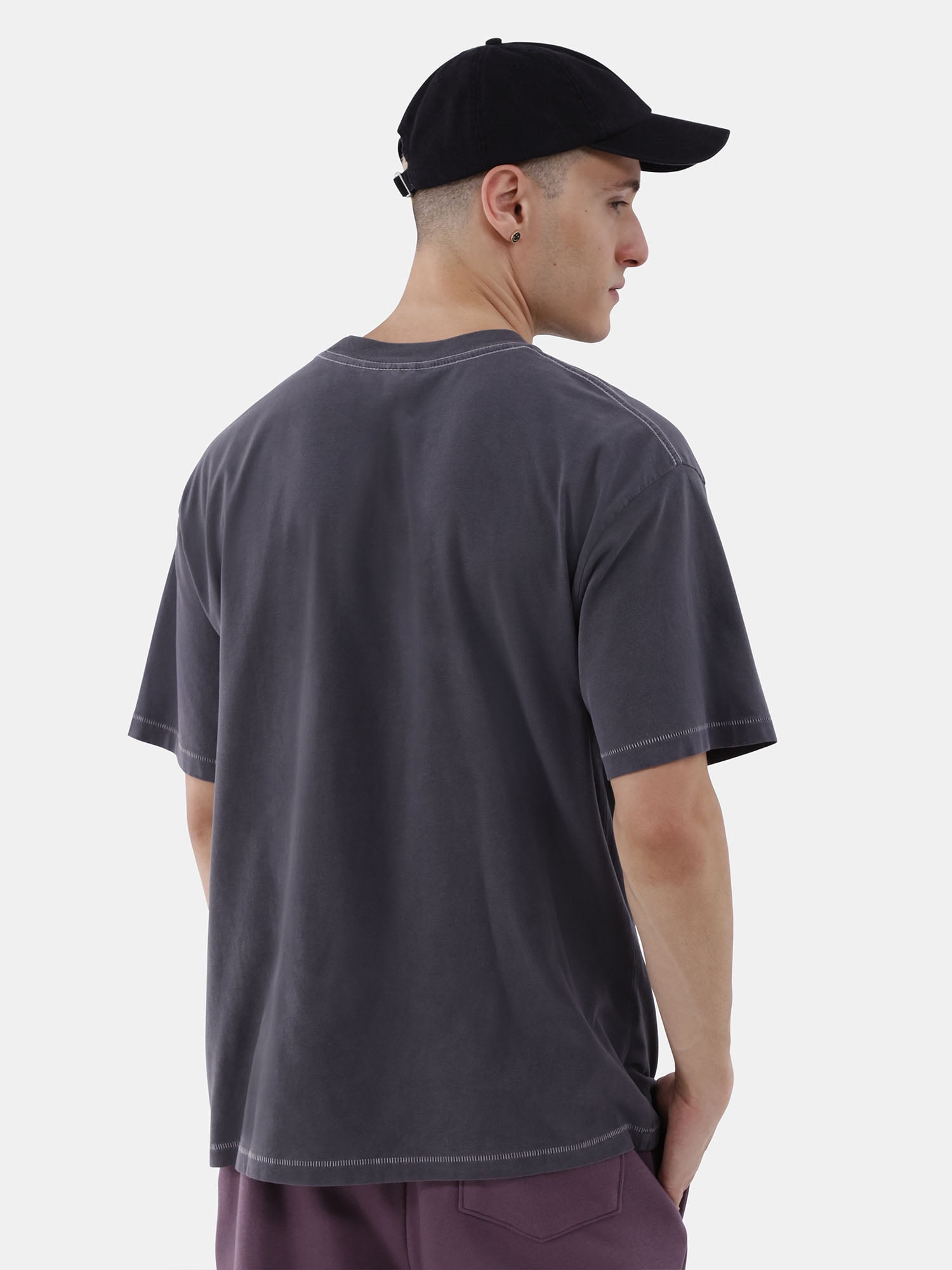 No Boundaries All Gender Cotton Oversize Tee with Short Sleeves, Men's and Big Men's