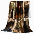 thumbnail image 2 of Adorable Rottweiler Puppy Collage, Playful Pet Portrait Pattern, Warm Flannel Blanket for Living Room and Bedroom, Dog Lovers Just Because Gift, Pet Lover Home Decor, 2 of 9