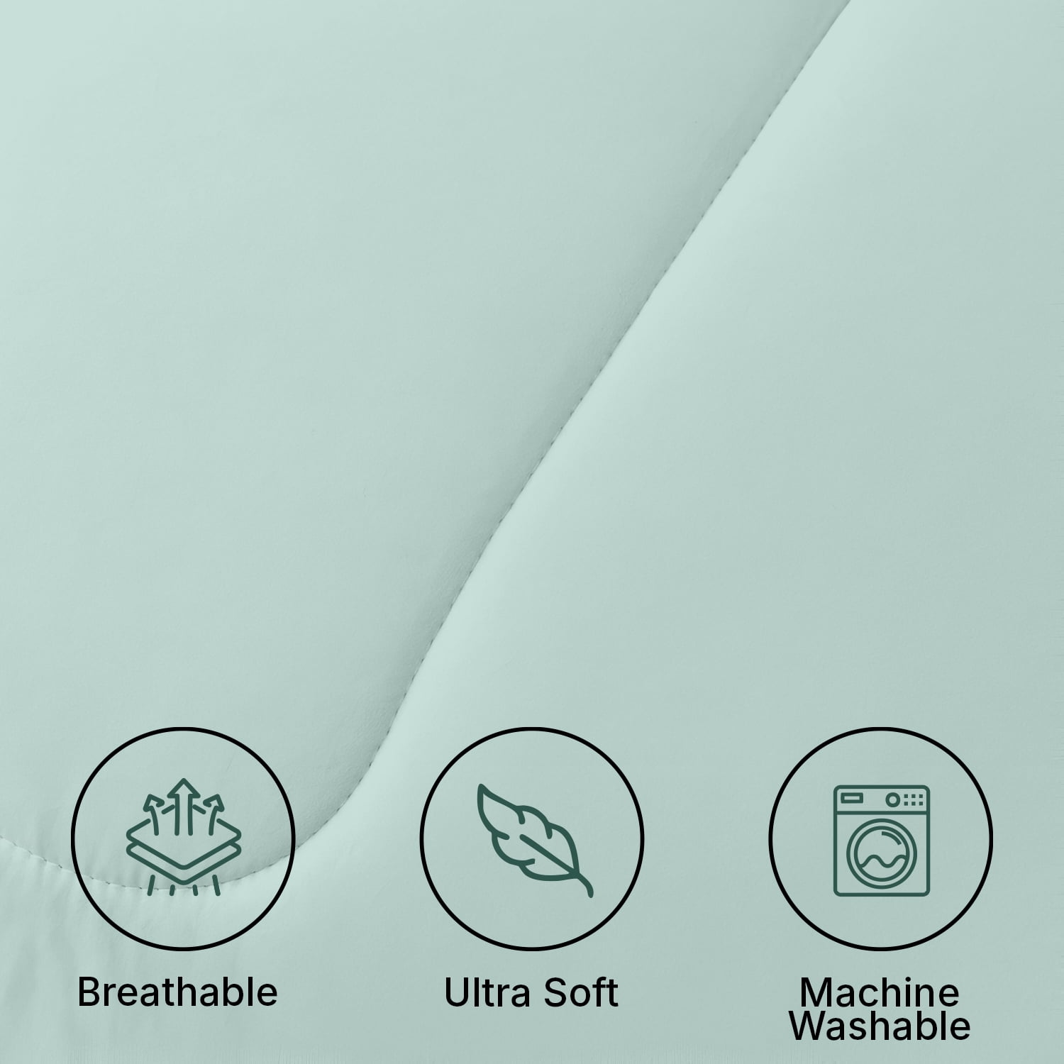 Beddora 3-Piece Ultra-Soft Comforter Set, All-Season, Wrinkle-Free, Lightweight Microfiber, Hypoallergenic – Queen Harbor Grey