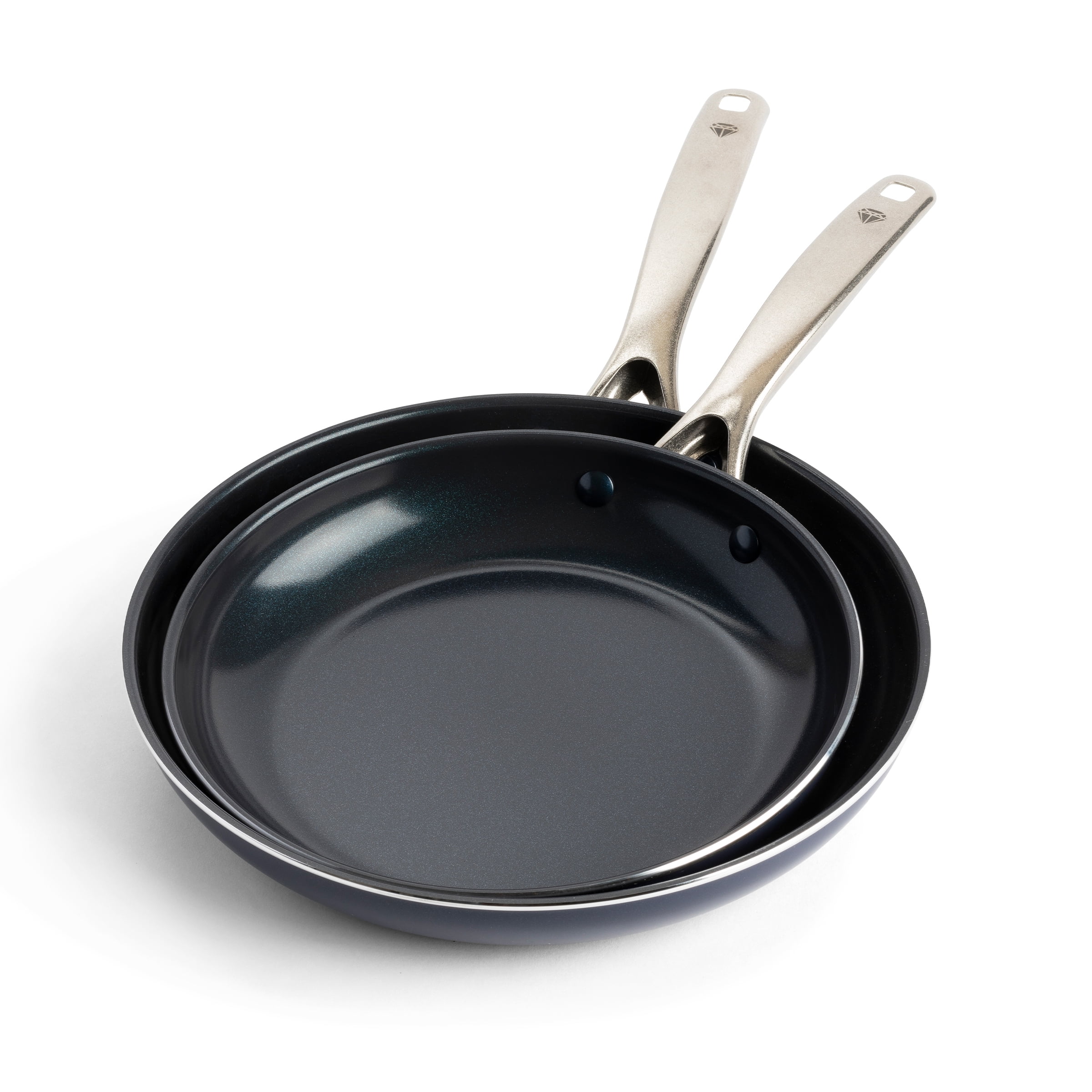 Blue Diamond ToxinFree Ceramic NonStick 2Pack Frypan Set, 9.5" and