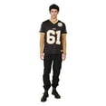 thumbnail image 5 of Brooklyn Cloth Men's Hard Knocks Football Jersey, V-Neck, Short Sleeve, Relaxed Fit, Black,  Large, 5 of 5