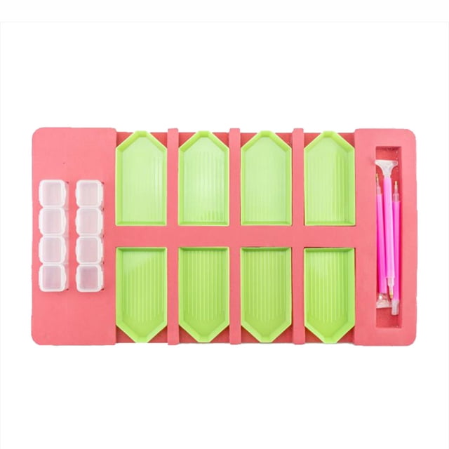 Amdohai Multi-function Diamond Painting Tray Holder Drill Pen Diamond Box Organizer DIY Craft