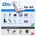 thumbnail image 2 of Convertidor de voltaje DOACE 350W 220V a 110V con cargador PD, 2 of 9