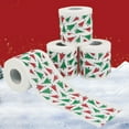 thumbnail image 4 of Sijiali Santa Claus Toilet Roll Paper Cute Printed Xmas Tree Bath Roll Paper for Christmas, 4 of 10