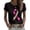 Light Purple, variant on JULMCOMO Breast Cancer Shirts for Women Crew Neck Breast Cancer Awareness Pink Ribbon Casual Tshirts Rolled Short Sleeve Loose Cute Graphic Tees Pink M