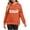 4#Orange, variant on Womens Hoodies Fall Winter Thermal Fleece Lined Long Sleeve Hooded Pullover Christmas Screen Print Casual Fashion Loose Fit Sweatshirts