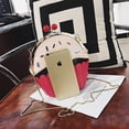 thumbnail image 5 of Baguery Unique 3D Cupcake Crossbody Bag - PU Cartoon Purse with Removable Gold Chain (5.11×7.87×4.33in)​, 5 of 9