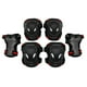 thumbnail image 2 of Juego de equipo de protección para montar en bicicleta de ciclismo para niños adultos de 6 piezas, M negro y rojo Zulema Protector de patinaje al aire libre, 2 of 7