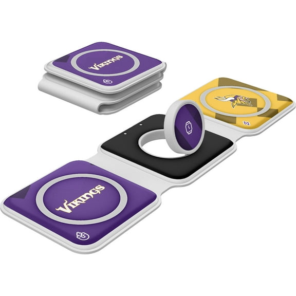 Keyscaper Minnesota Vikings 3-in-1 Foldable Charger