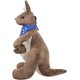 thumbnail image 2 of Canguro de peluche con bufanda australiana, juguete suave de 43 cm para mamá y bebé (azul), 2 of 5