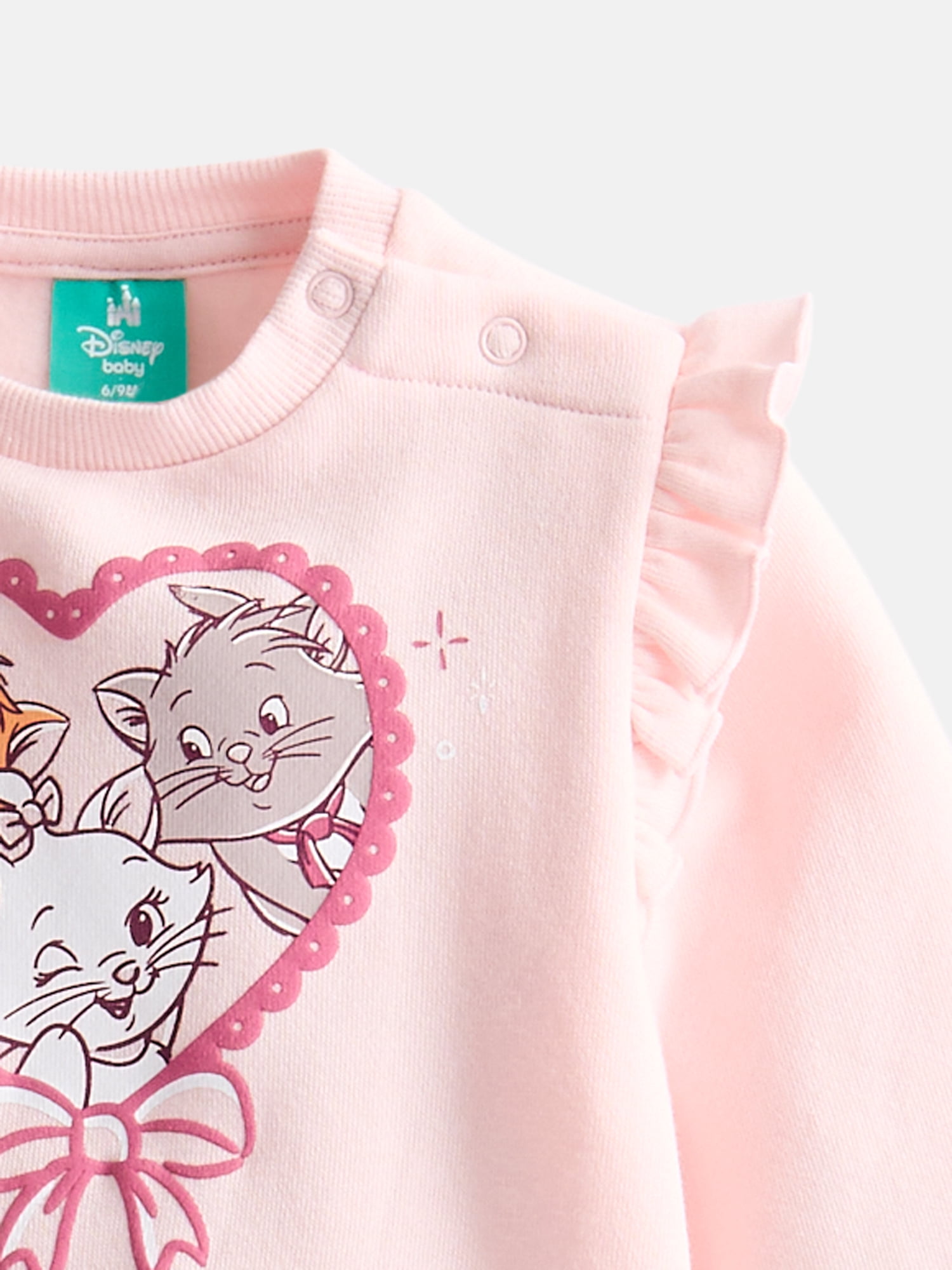 Disney Aristocats Baby Girls' Fleece Sweatshirt and Joggers Set, 2-Piece, Sizes 0/3M-24M