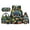 Blue Tractor, variant on KUIFORTI Capybara Brown Bookbag and Lunchbox for Teens Elementary Middle School Daily Use Set of 4 Durable with Pencil Bags Lunch Bag Boys School Backpack