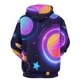 thumbnail image 3 of Space Galaxy Planets Print Men's Women New Sweatshirt Hoodie Men's Plus Size Sweatshirt Hooded Sweatshirt 3d Printed Street Men's Cloth, 3 of 6