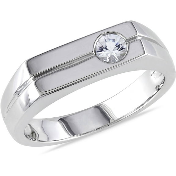 Everly Men's Sapphire and Sterling Silver Ring