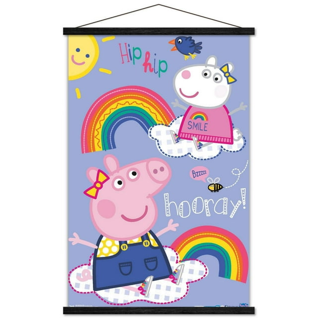 Peppa Pig - Hooray Wall Poster, 22.375" x 34"