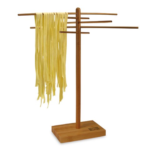Weston Bamboo Pasta Drying Rack , 10 Drying Arms, 16 Inches Tall, 14