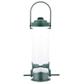thumbnail image 1 of Comederos para pájaros de metal, comedero para pájaros silvestres, tubo sólido extra grueso, transparente con colgador de acero, comederos para pájaros a prueba de ardillas para, 1 of 6