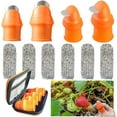 thumbnail image 3 of Garden Silicone Thumb Knife, Harvesting Tools for Garden, Harvesting Knife with Cut Resistant Finger Cots, Garden Tool Set for Trimming Plant, Gardening Gifts and Kitchen Help$$Garden & Patio, 3 of 7