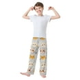 thumbnail image 2 of FORMRS Boys Pajama Pants with Pockets Size 6-8Y Kids Lounge Sleep Bottoms, Cute Cartoon Cat, 2 of 8